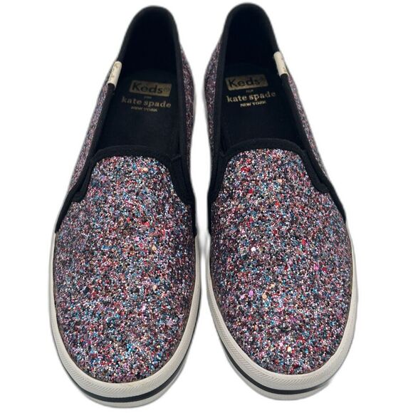 Keds x Kate Spade Glitter Slip-On Sneakers – Women’s 6.5 NWOT - Picture 1 of 9
